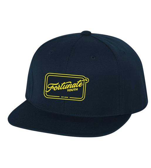 FY Cursive Snapback (Navy)